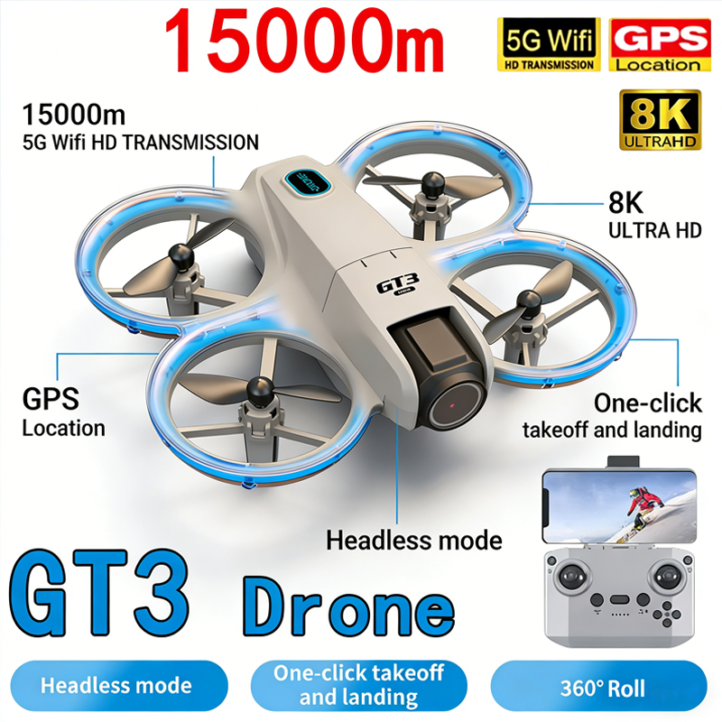 신형 GT3 MAX 드론 8K HD 항공 촬영 헤드리스 - Drone Video Production 리뷰 및 가격