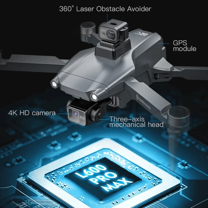 L600 PRO MAX GPS 드론 전문 4K 3축 P - Drone Cinematic 리뷰 및 가격